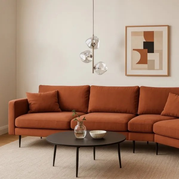 Závesný luster na lanku LAVA 3xG9/8W/230V béžová/dymová béžová