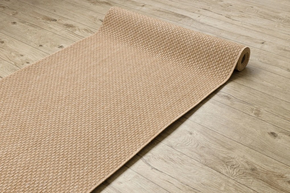 Behúň SISAL TIMO model 6272 tmavo béžová HLADKÝ Veľkosť: 70 cm