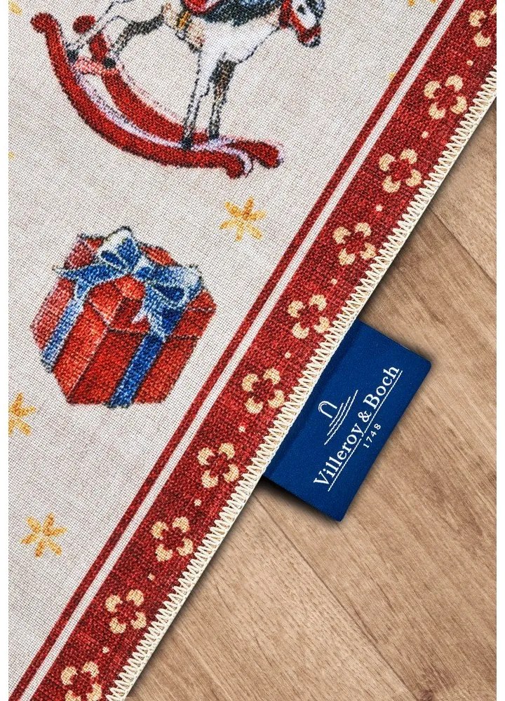 Červený behúň s vianočným motívom 80x200 cm Red Christmas – Villeroy&amp;Boch