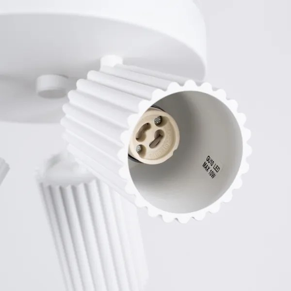 Sollux SL.1544 - Bodové svietidlo KARBON 3xGU10/10W/230V biela