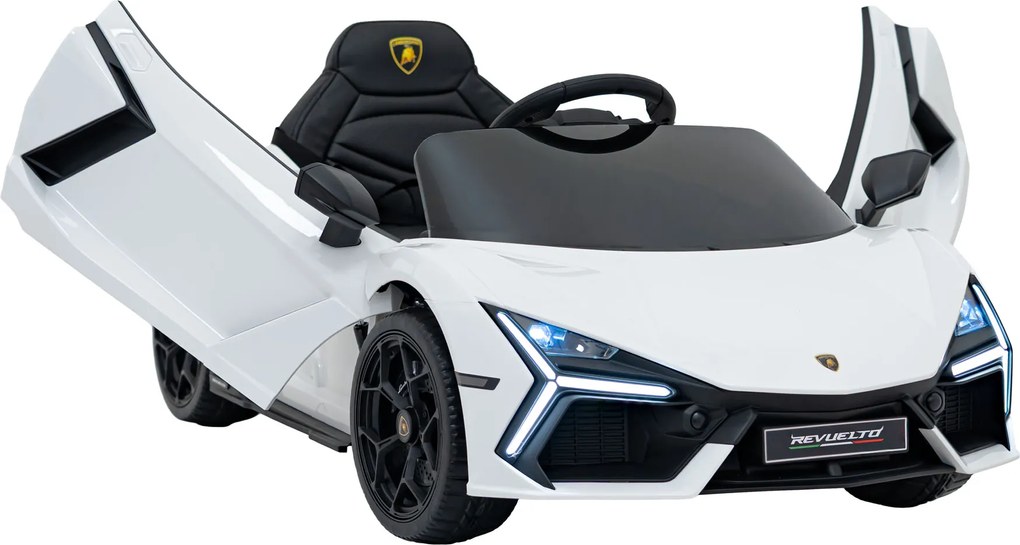 Ramiz Lamborghini Revuelto vozidlo Biela