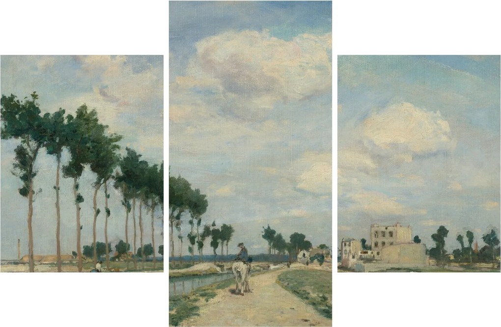 Obraz - Johan Barthold Jongkind, The Towpath, reprodukcia (90x60 cm)