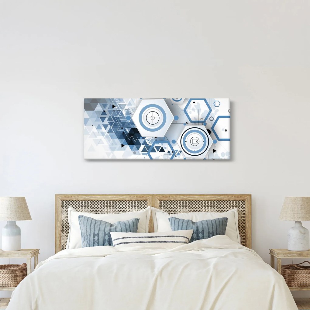 Obraz - Geometrická abstrakcia (120x50 cm)