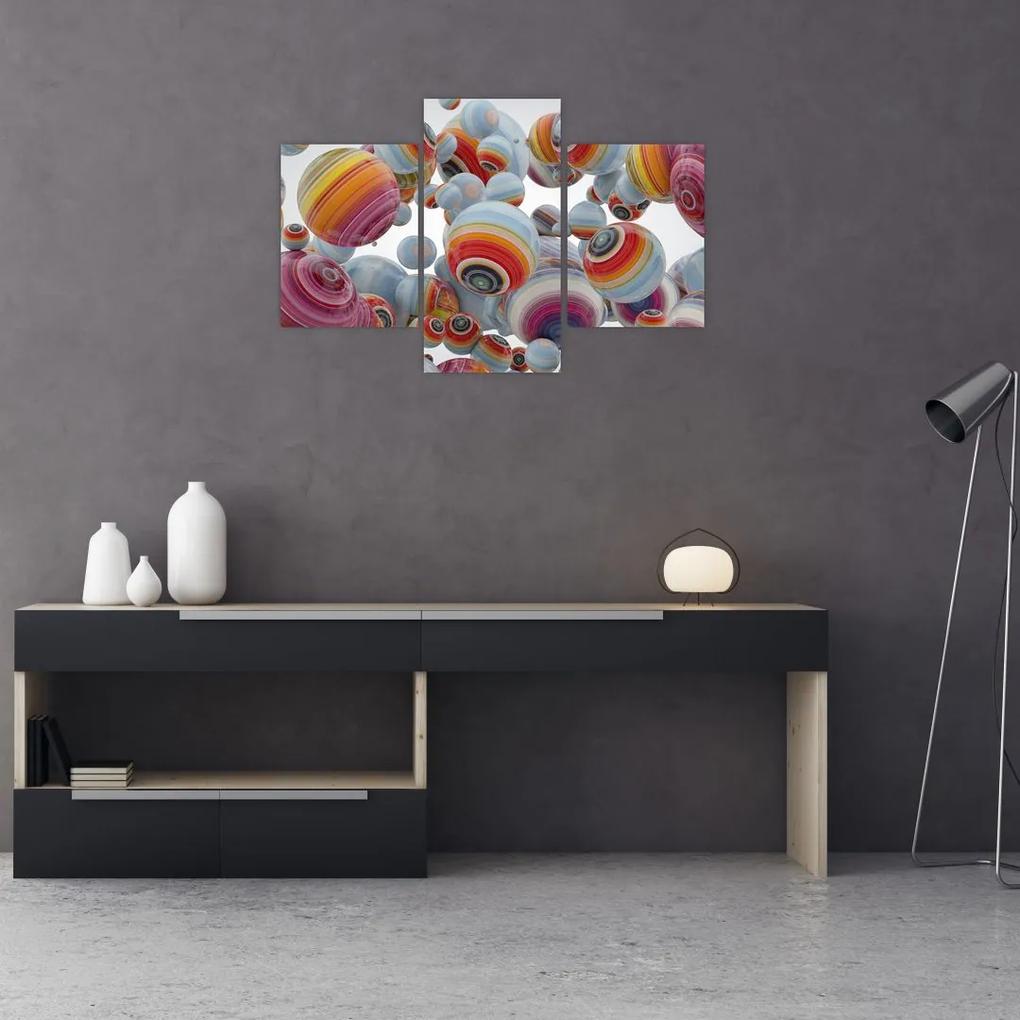 Obraz maľovaných gulí (90x60 cm)