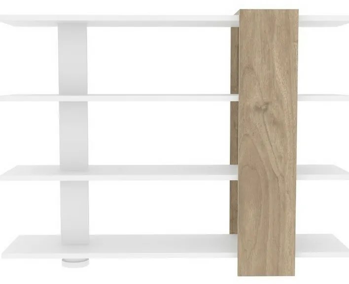 Knižnica Nur White and Walnut