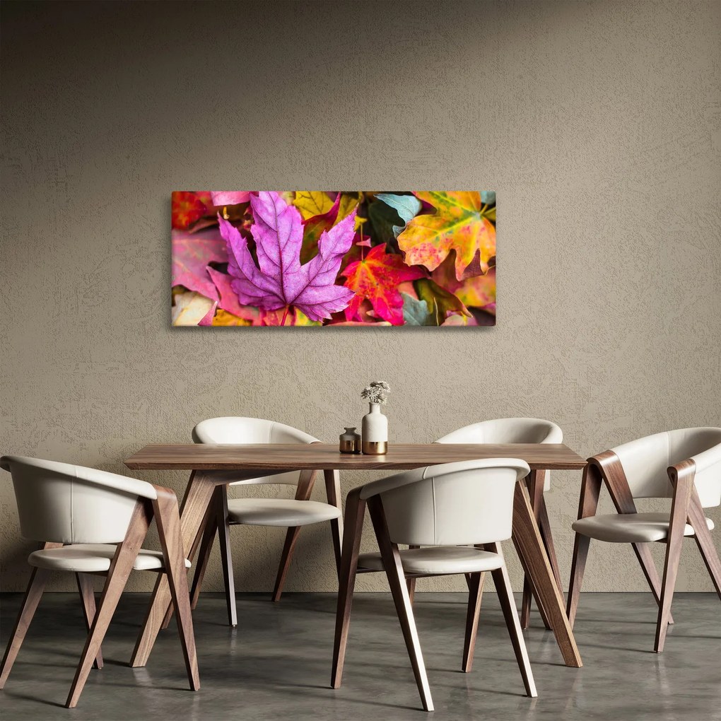 Obraz - jesenné listy (120x50 cm)