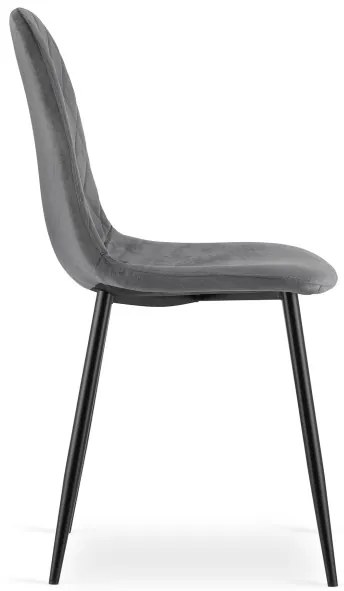 Jedálenská stolička ASTI tmavo sivá