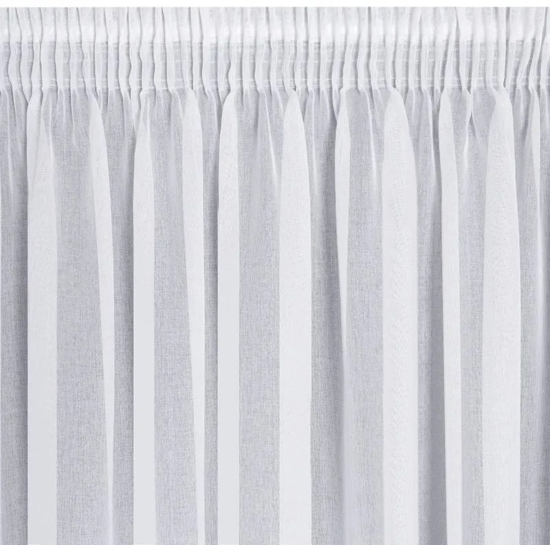 HOTOVÁ ZÁCLONA ELPIDIA NA PÁSKE 350X150 CM BIELA