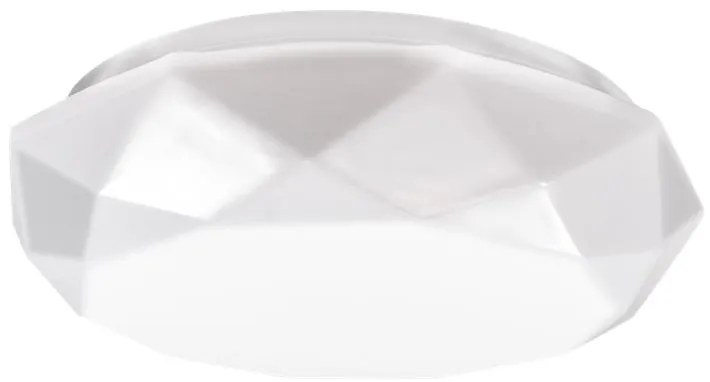 PLX LED stropné kúpeľňové osvetlenie MARINA, 17W, denná biela, 35cm, diamant, biele, IP44
