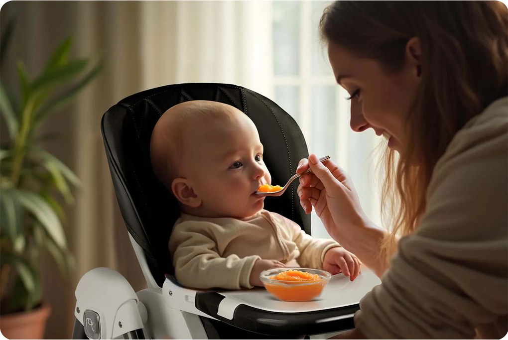 Detská stolička 3v1 Nukido Elite - čierna