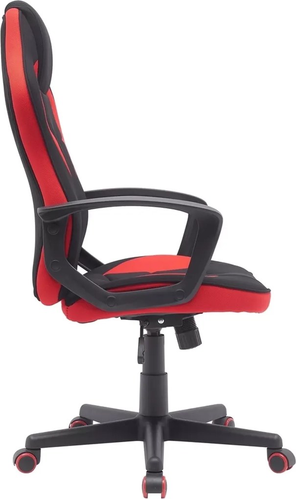 SI Otočná stolička Dakar čierna - červená