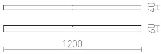 RED - Design Rendl-R12405- LED Kúpeľňové osvetlenie zrkadla LEVIA 24W/230V IP44