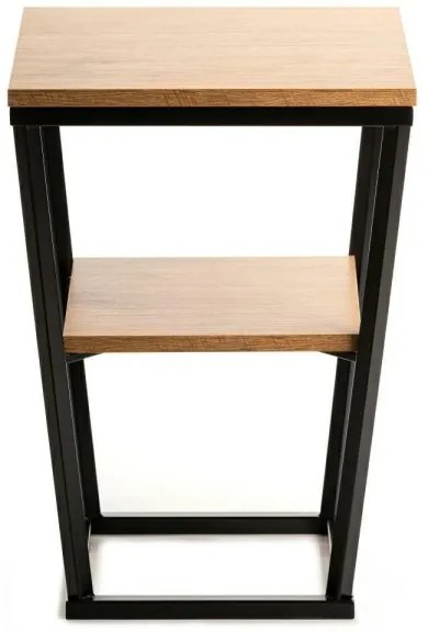 Odkladací stolík EXPAND 57x40 cm čierna/hnedá