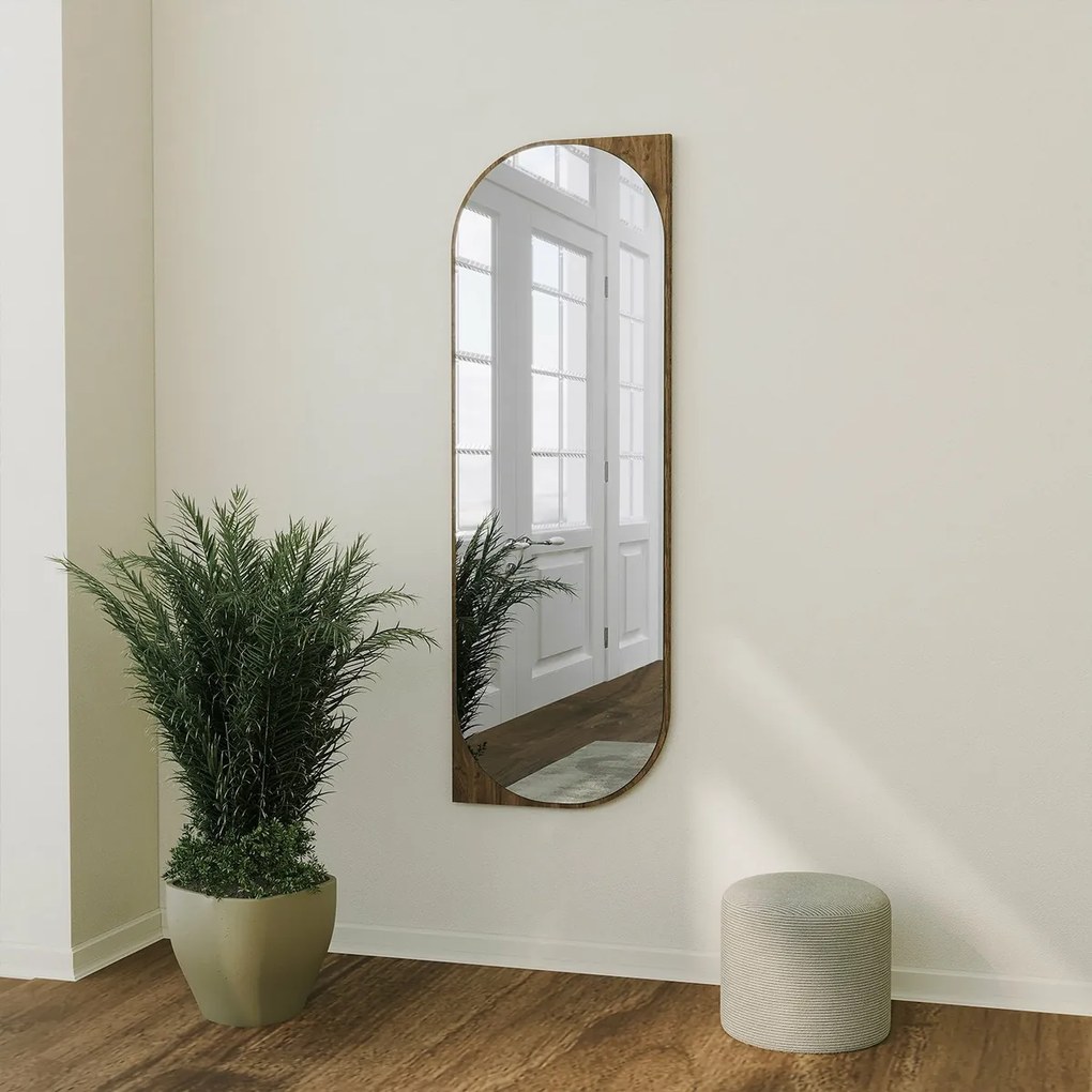 Zrkadlo Livi Walnut 52 x 152 cm