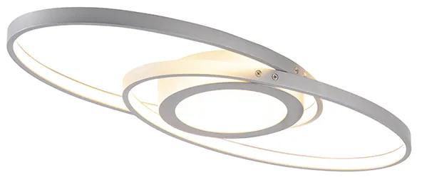 Dizajnové stropné svietidlo oceľové vrátane LED trojstupňového stmievateľného - Axy