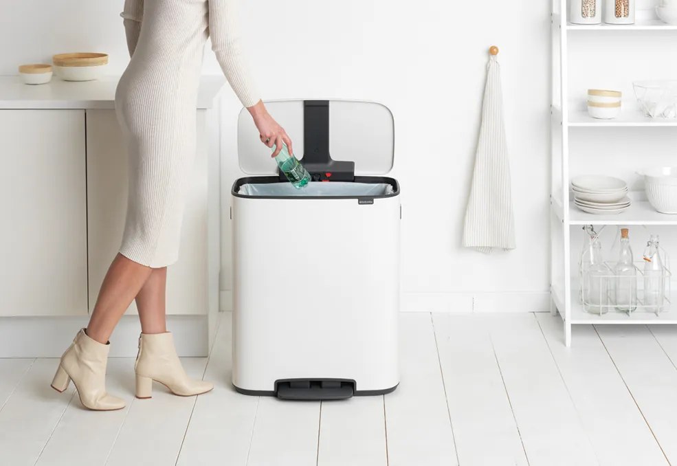 Brabantia BO pedálový kôš 60L biela