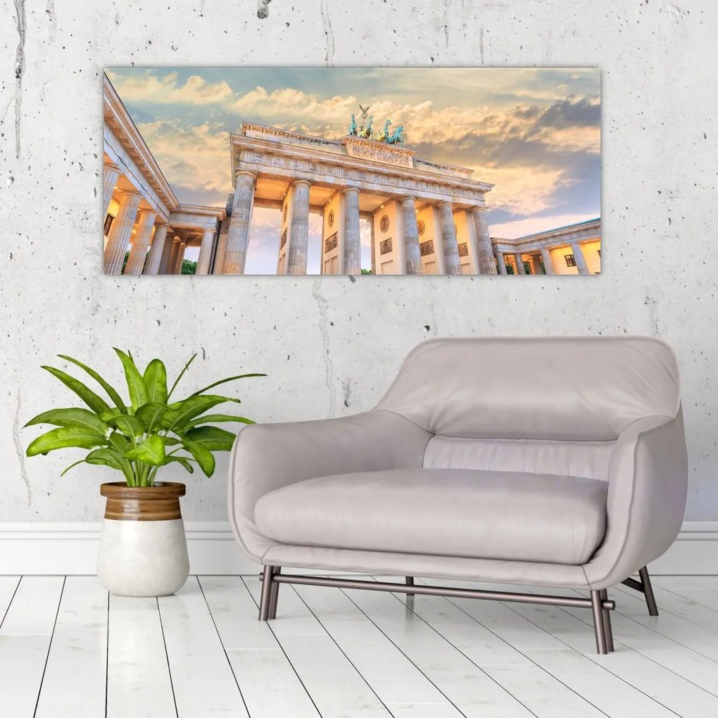 Obraz - Brandenburská brána, Berlín, Nemecko (120x50 cm)