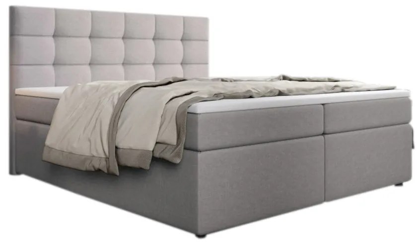 Čalúnená posteľ boxspring SALMA + topper - inari 52 / 180x200