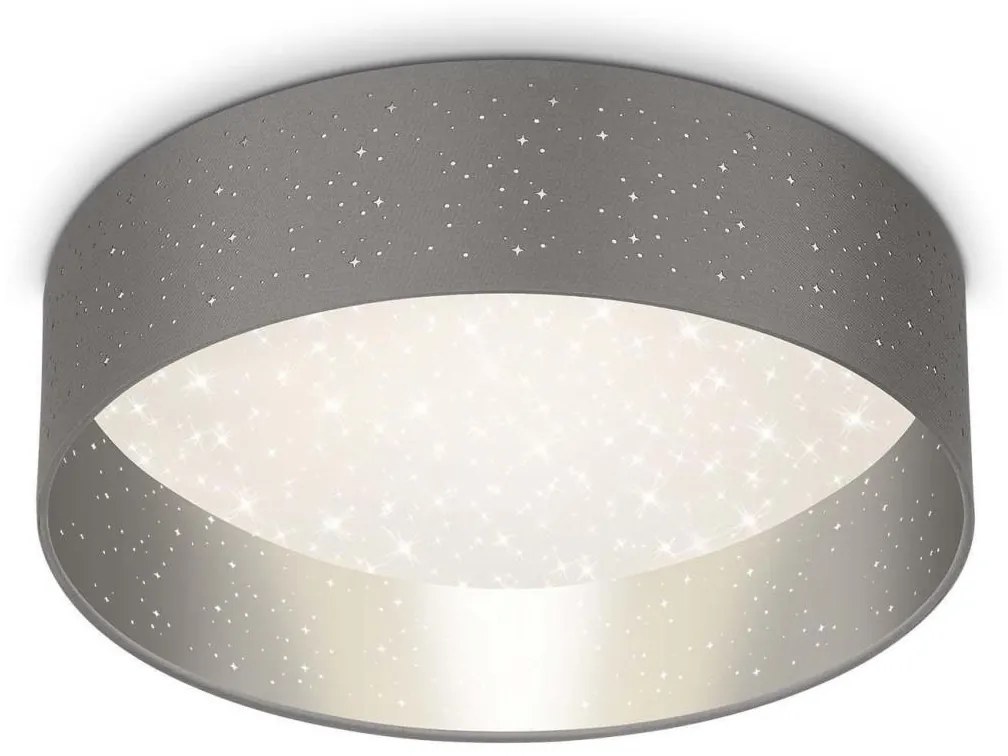 Briloner 3882-014 - LED Stropné svietidlo MAILA STARRY LED/18W/230V šedá/strieborná
