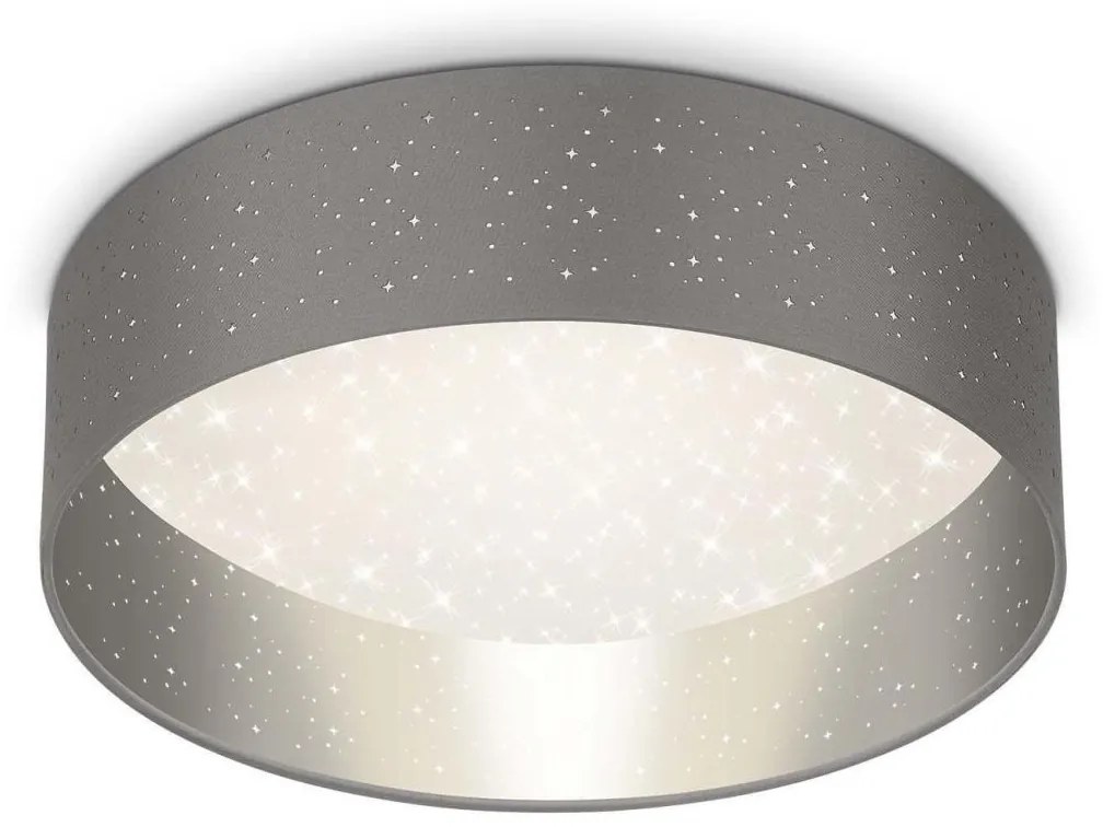 Briloner Briloner 3882-014 - LED Stropné svietidlo MAILA STARRY LED/18W/230V šedá/strieborná BL1548