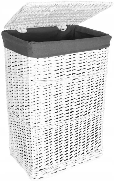 Sada košov na bielizeň biela / sivá 72 l a 114 l