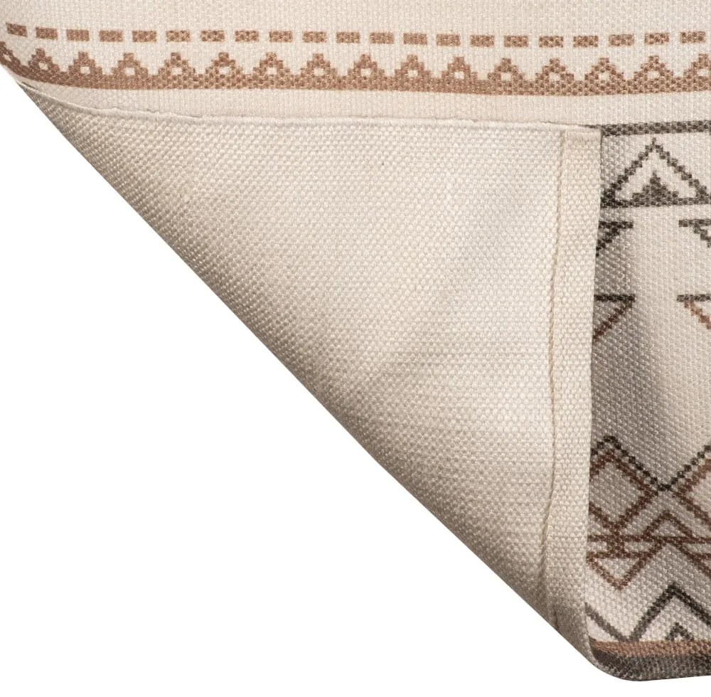 Béžovohnedý obojstranný vonkajší koberec z recyklovaného plastu Green Decore Afra, 120 x 180 cm