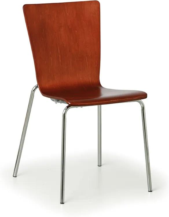 Drevená stolička CALGARY, orech - nosnosť 110 kg