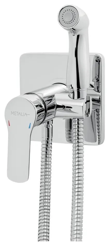 Novaservis-Bidetová batéria so sprškou na podom. inštaláciu METALIA lesklý chróm
