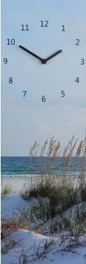 Nástenné hodiny Morský vánok, 20x60 cm%