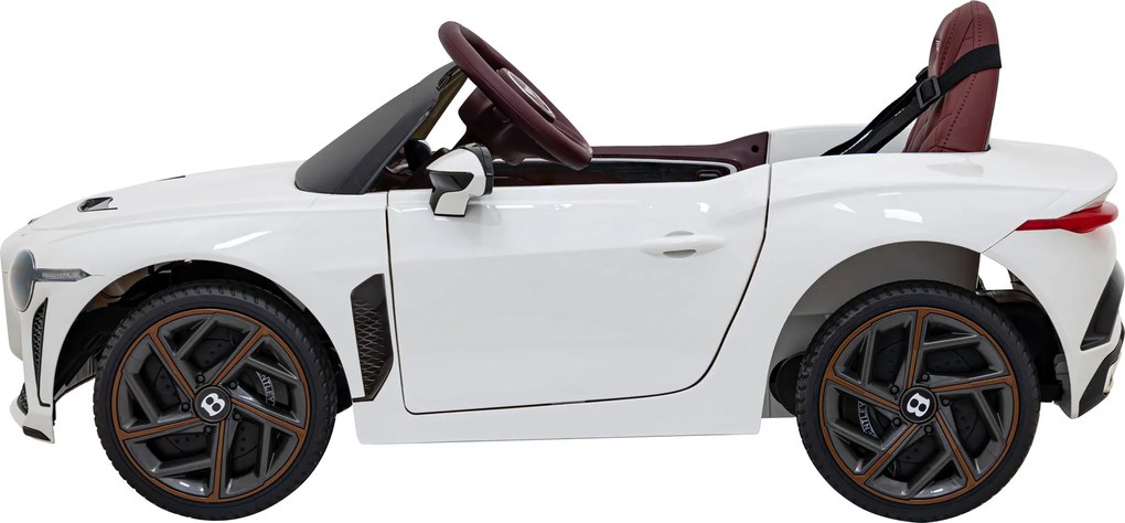 Ramiz Elektrické autíčko Bentley Bacalar pre deti biele + diaľkové ovládanie + EVA + LED audio + pomalý štart