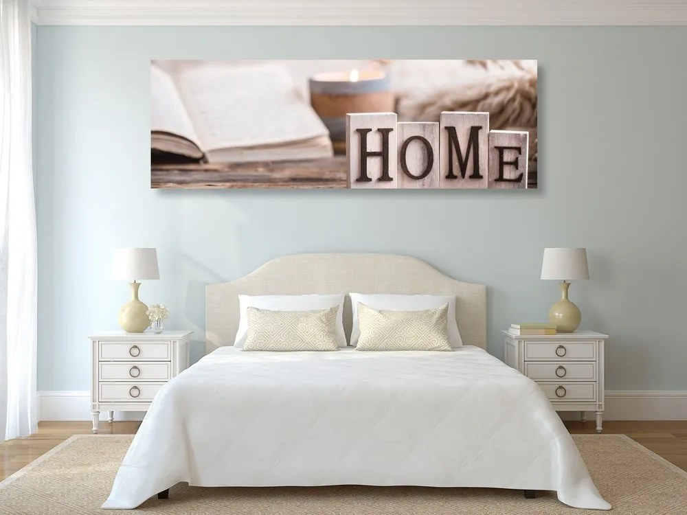 Obraz drevené písmenká s nápisom Home