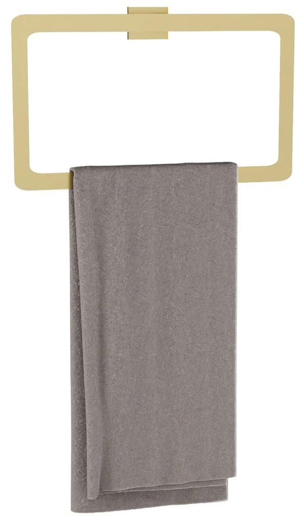 Rea Oste, prsteňový kúpeľňový vešiak, zlatá matná, REA-88073