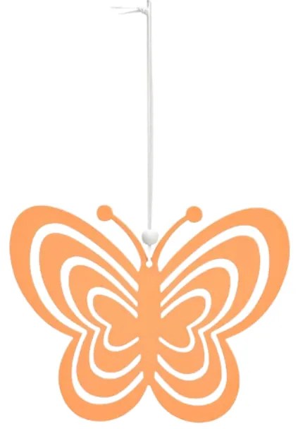 Závesný kovový motýľ PASTEL BUTTERFLY - viac farieb Farba: Žltá