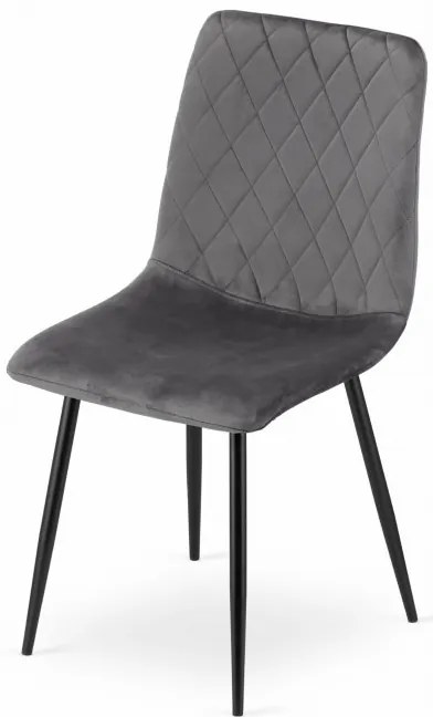 Set štyroch jedálenských stoličiek TURIN - tmavo sivá (4ks)