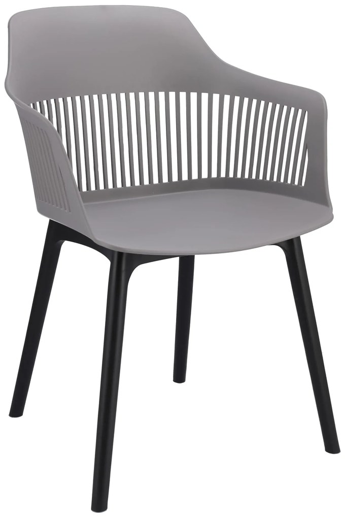 Dekorstudio Balkónové sedenie CORNIDO sivé - 2x stolička + 1x stôl