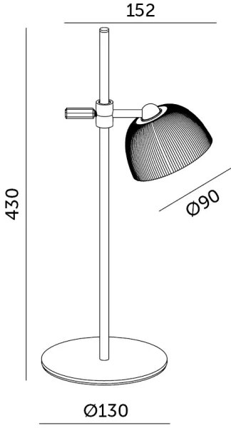 LED Stmievateľná nabíjacia stolná lampa LED/3,5W/5V 3000/4000/6500K čierna
