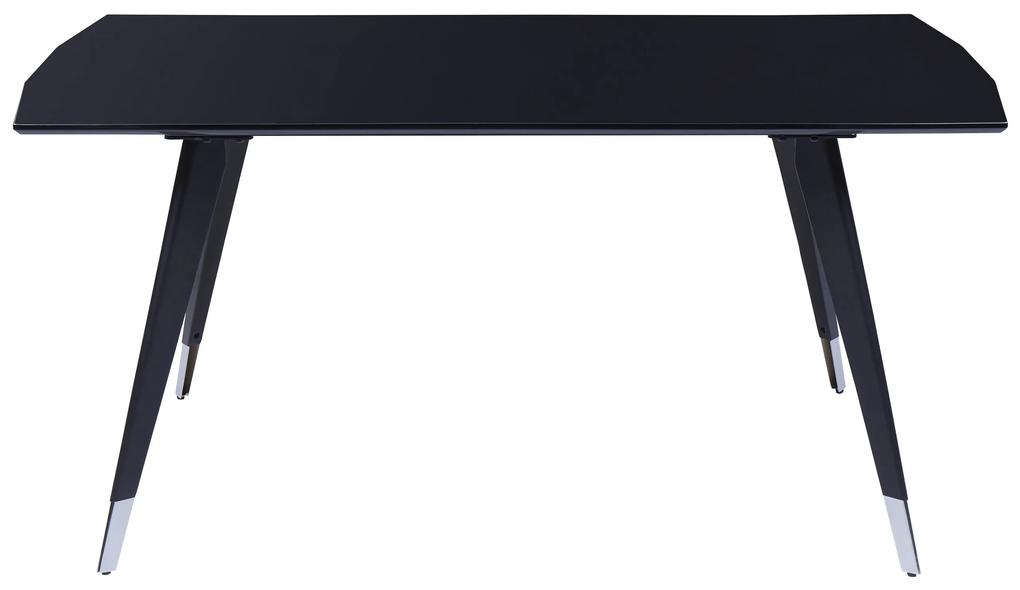 Jedálenský stôl 160 x 90 cm čierny MOSSLE Beliani