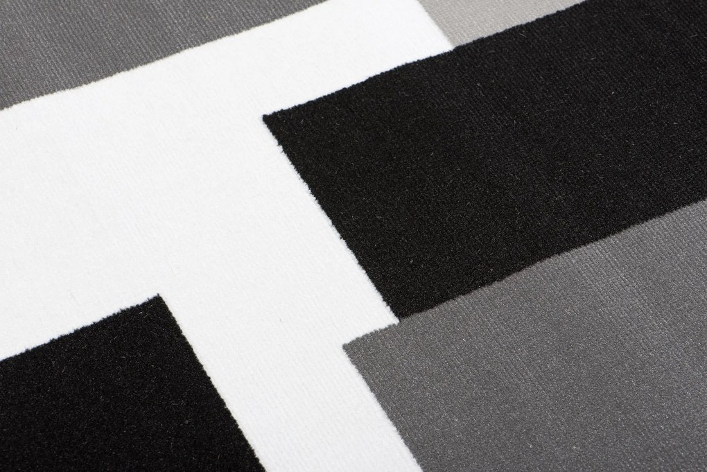 TA Koberec T968A DARK GRAY CHEAP PP CRM Sivý Obdĺžnikový Rozmer: 80x150 cm