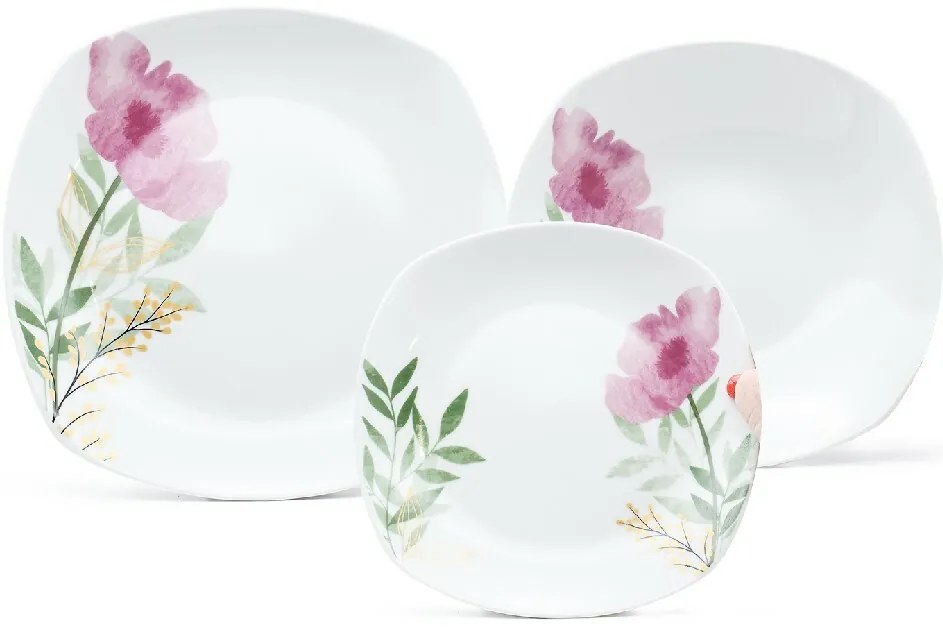 Arôme Home 18-dielna jedálenská súprava Ružový mak