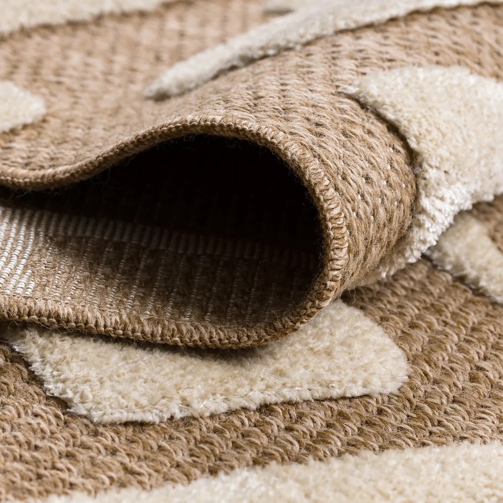 Dywany Łuszczów, Kusový koberec Spark 0711A beige/cream, 200x290, béžová, chodba / predsieň