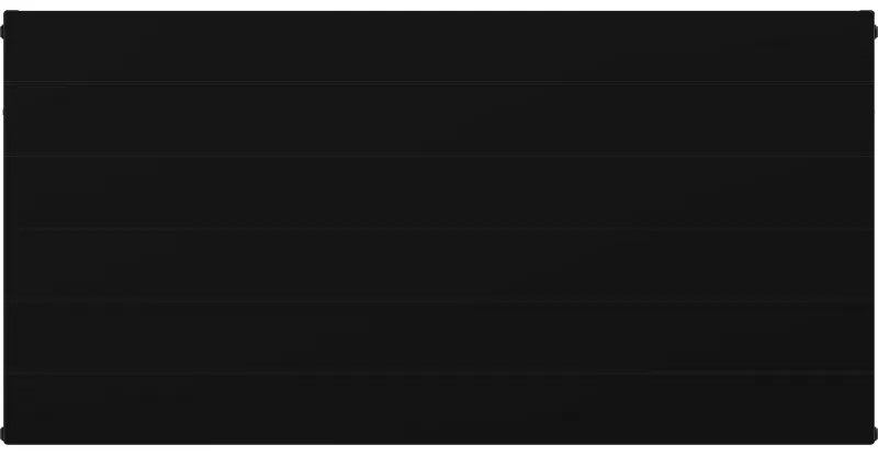 Mexen Line CVL22, panelový radiátor 600 x 1100 mm, spodné pripojenie, 1741 W, čierna, W622L-060-110-70