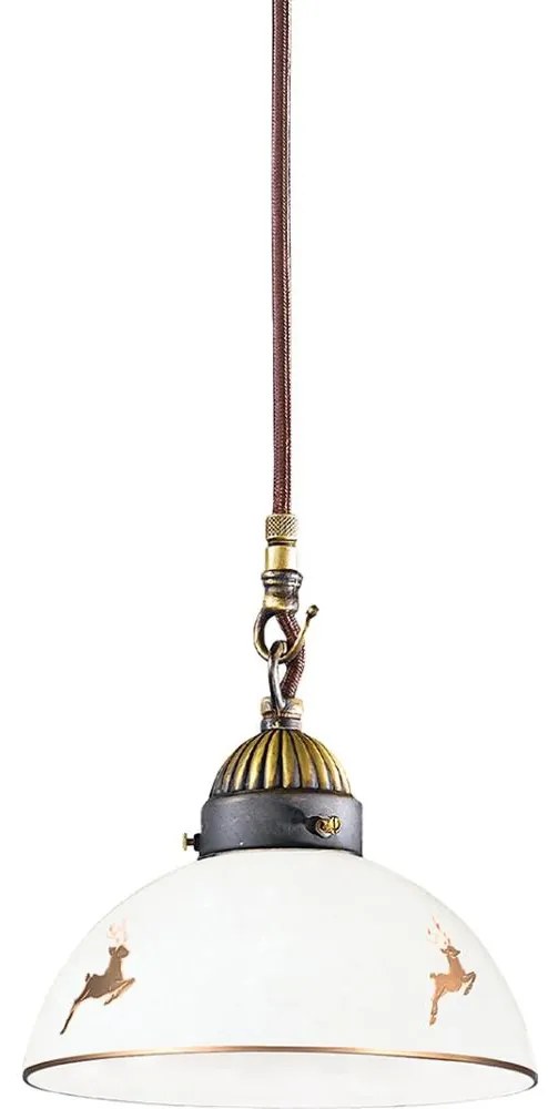 Kolarz 731.30.150 - Závesný luster na lanku NONNA 1xE27/75W/230V pr. 20 cm jelení ružové zlato