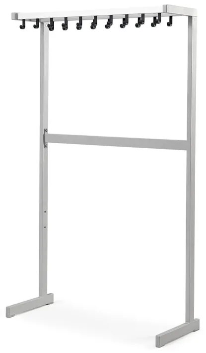 Vešiak na kabáty QUARTZ, jednostranný, 1700x1000x410 mm