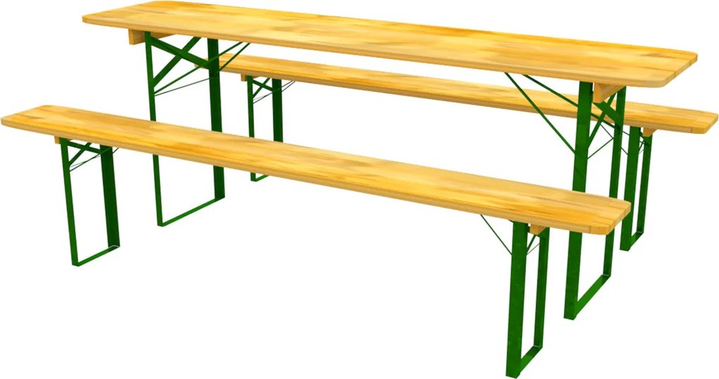 Záhradný Stôl S Lavičkami Komplet 10 Kusov