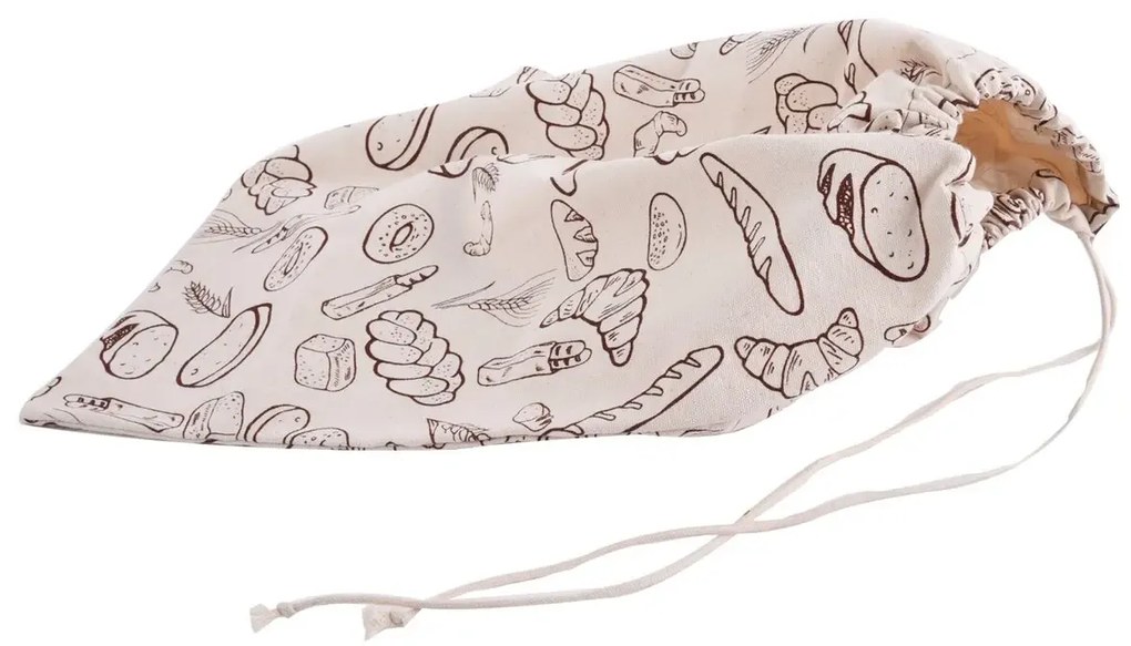 Orion Bavlnené vrecúško na chlieb a pečivo, 40x40cm, potlač