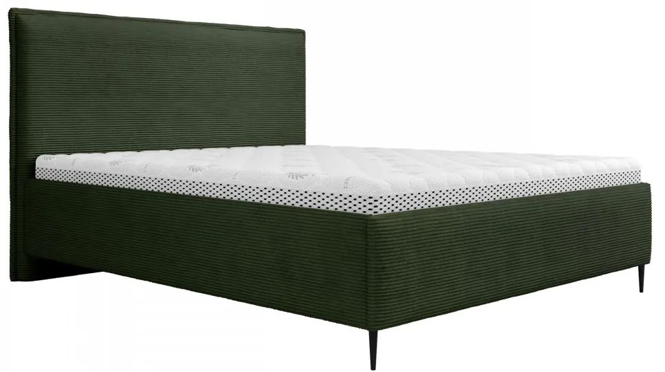 Čalúnená posteľ Alecias Corduroy, Dostupné poťahy: Poso 110, Rozmer postele: 160x200