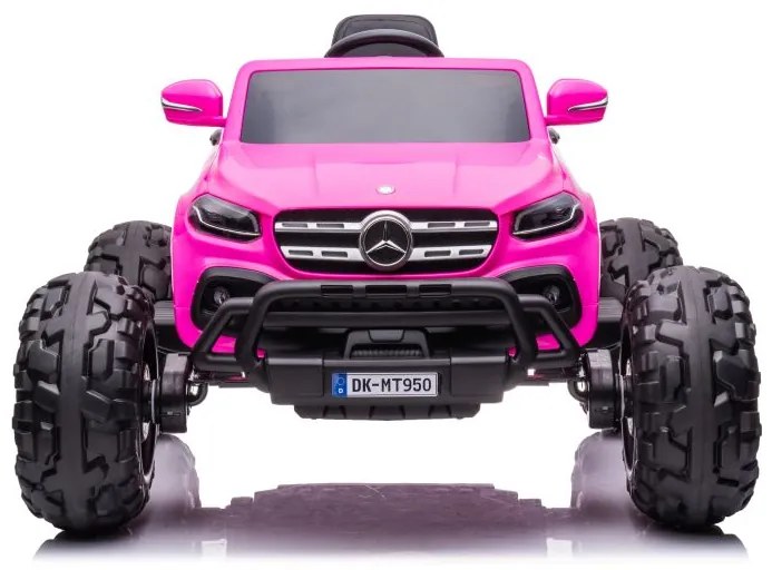 LEAN CARS ELEKTRICKÉ AUTÍČKO MERCEDES DK-MT950 4x4 - RUŽOVÉ MOTOR 4x45W - BATÉRIA - 2x12V7Ah- 2022