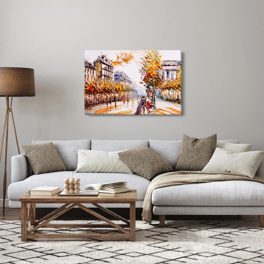 Obraz - Ulica v Paríži (90x60 cm)