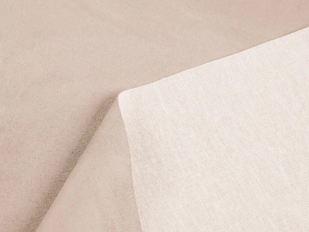 Biante Oválny obrus/imitácia brúsenej kože Alcantara ALC-009 Béžový 140x160 cm