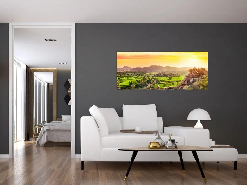 Obraz Hampi údolí v Indii (120x50 cm)